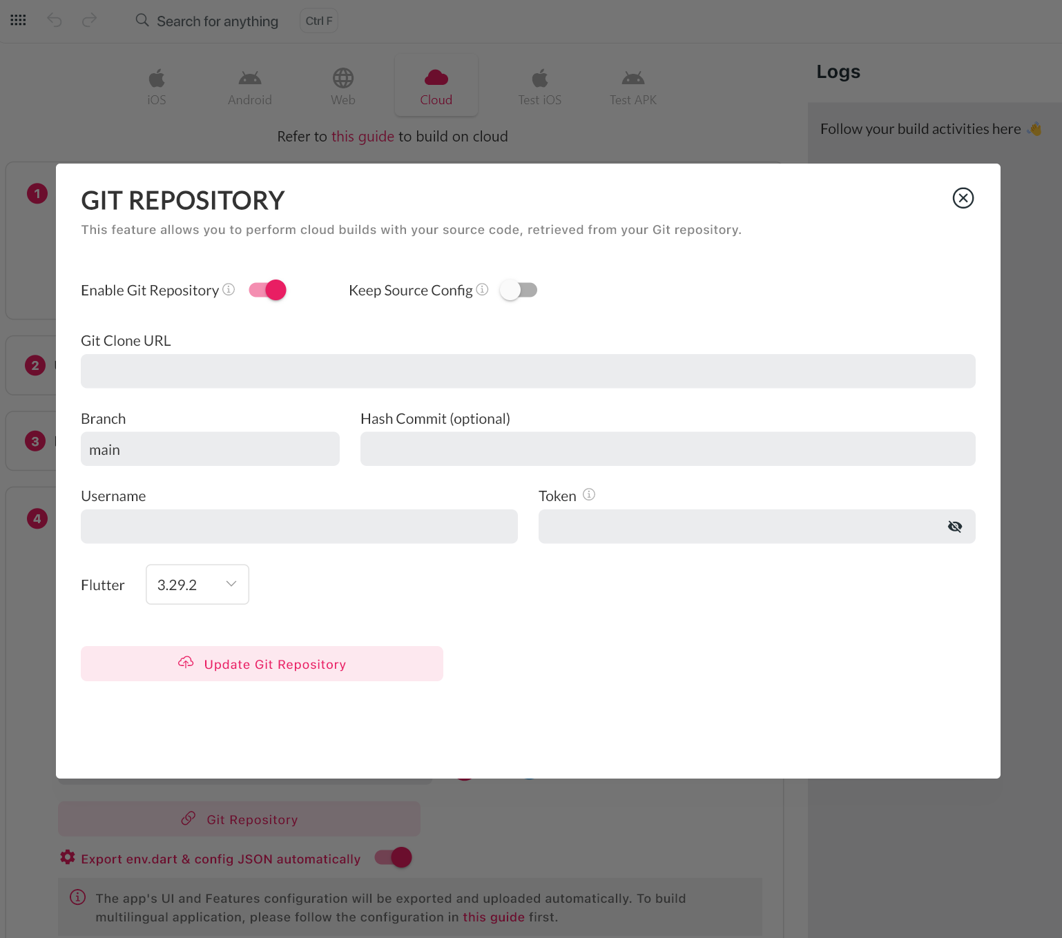 Git Repository Configuration