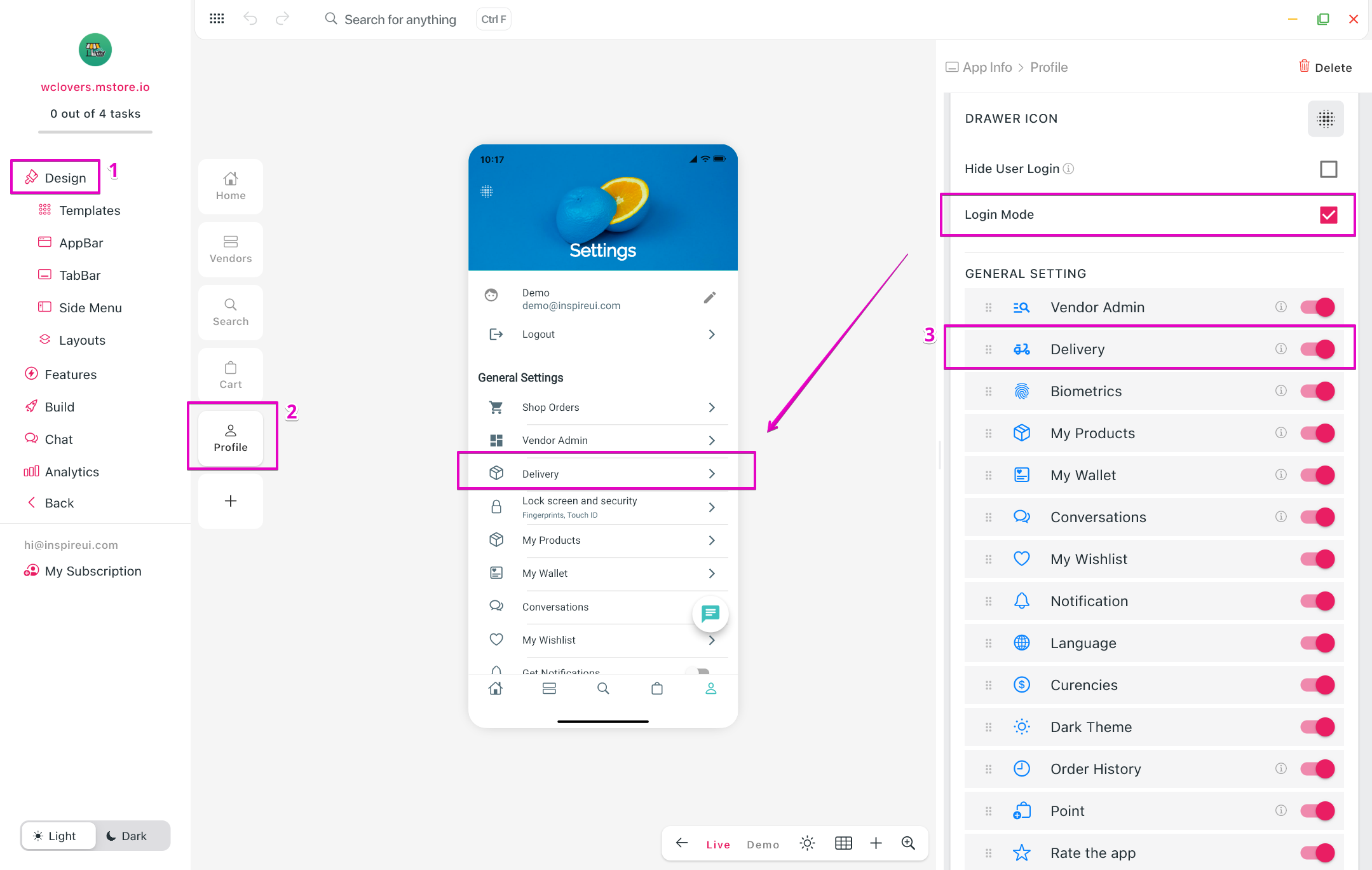 Native Delivery Management