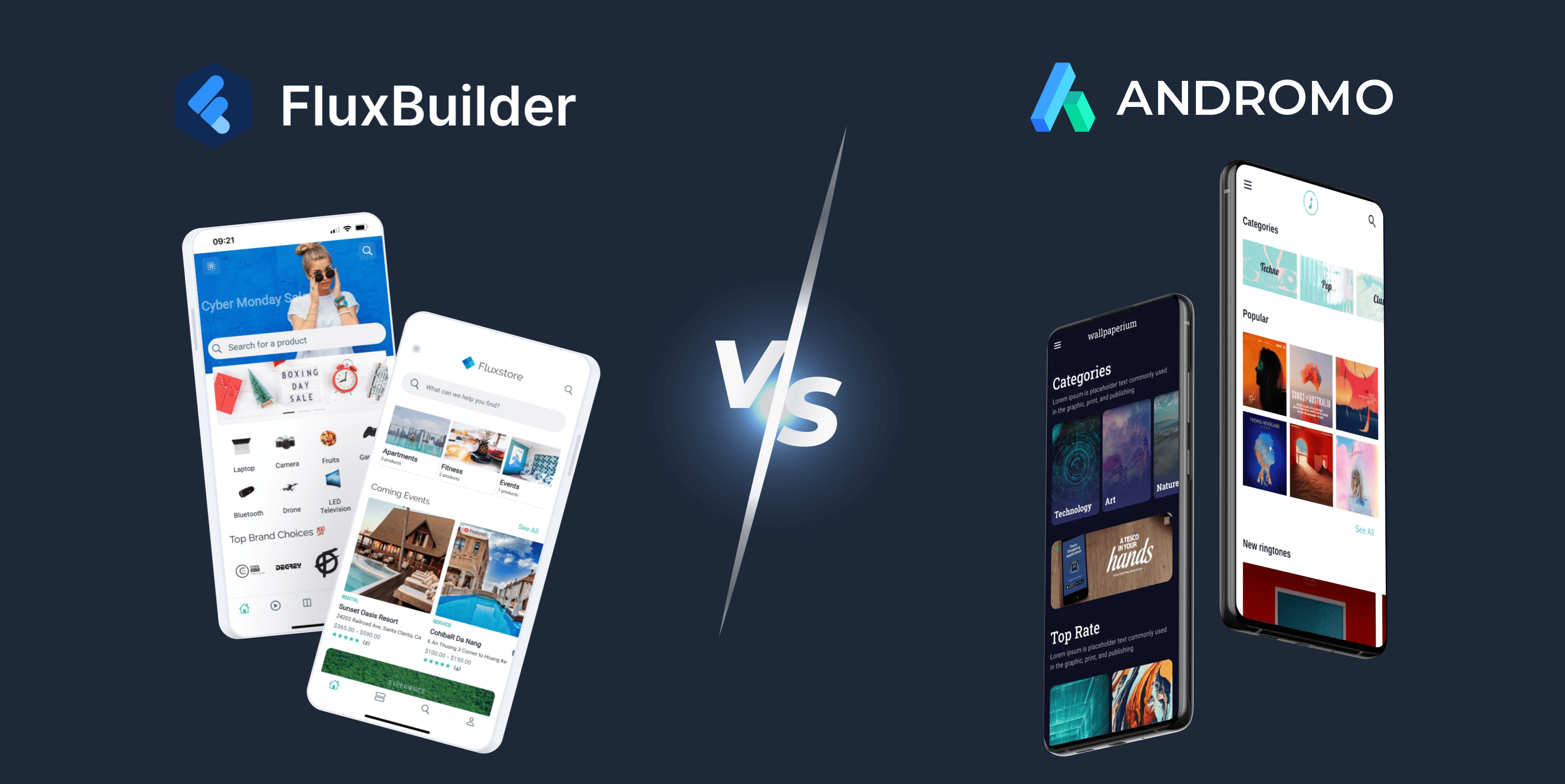 FluxBuilder vs. Andromo