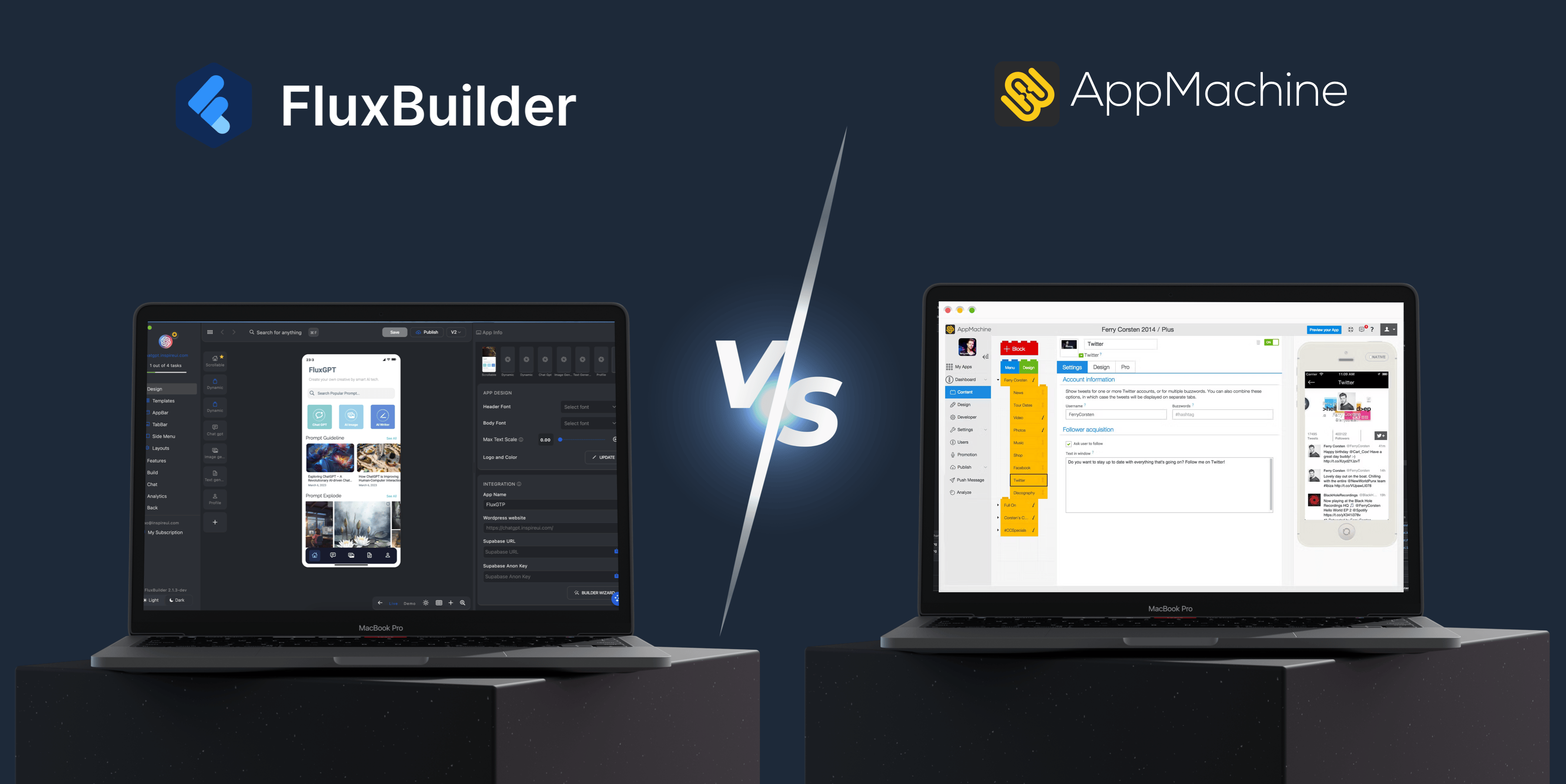 FluxBuilder vs. AppMachine