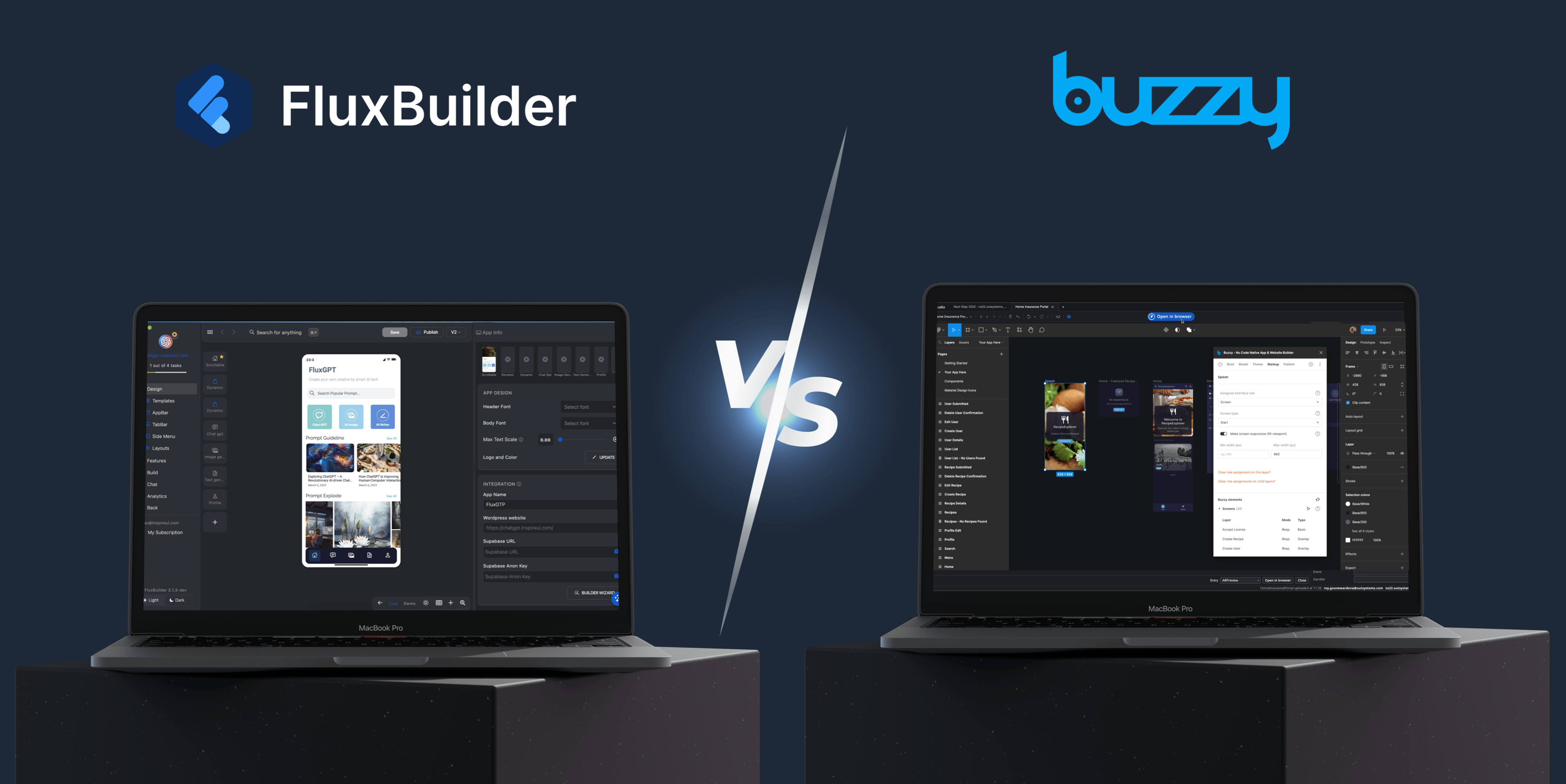 FluxBuilder vs. Buzzy