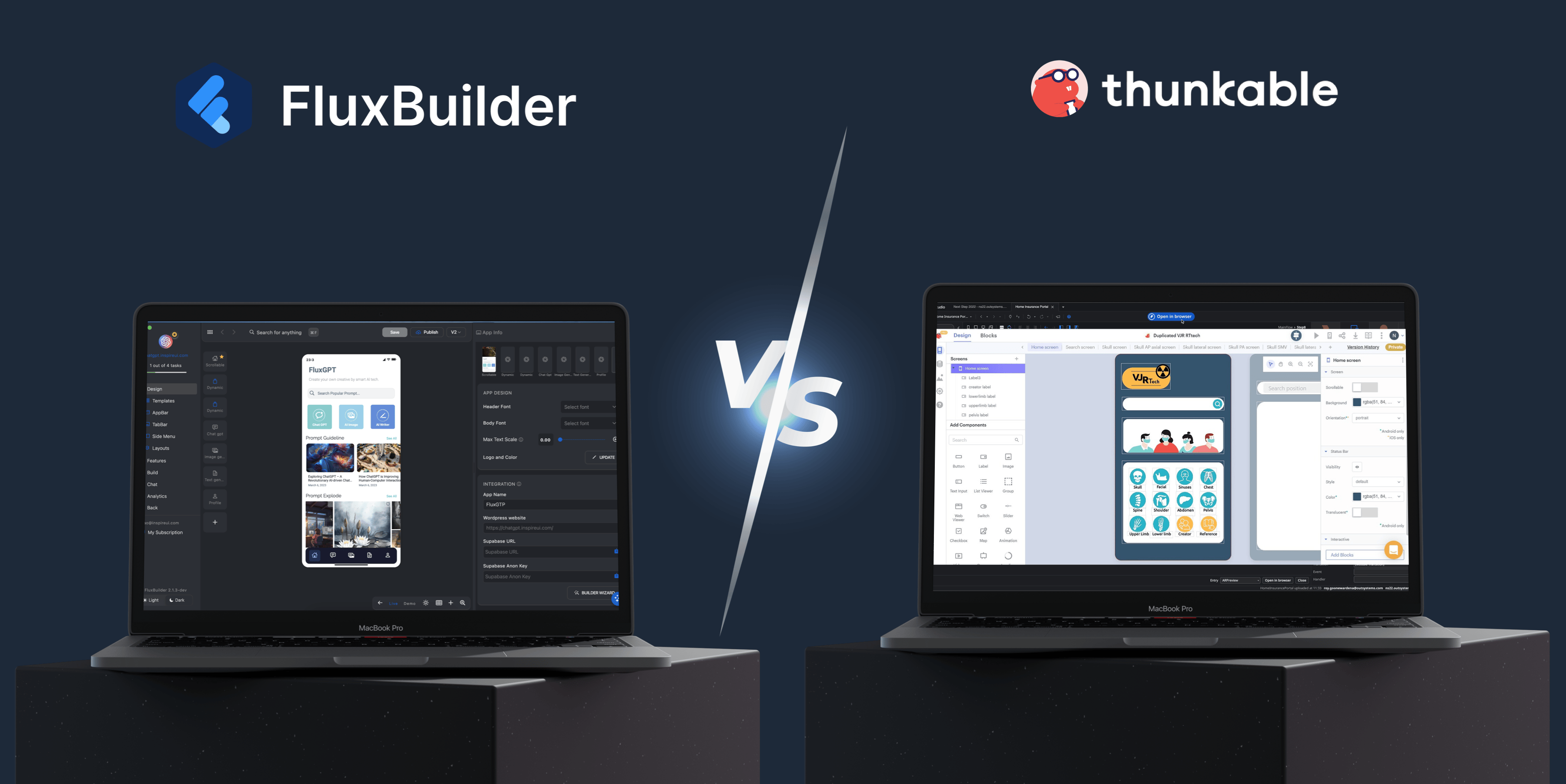FluxBuilder vs Thunkable