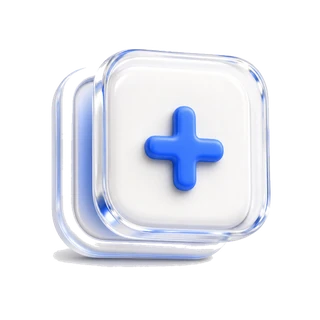 Create the project clay 3D liquid-glass icon